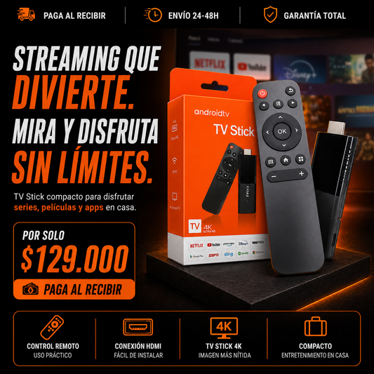 🔥 PROMO - Tv Stick Android 4K - Últimas Unidades Con 70% OFF Solo Hoy 🎁