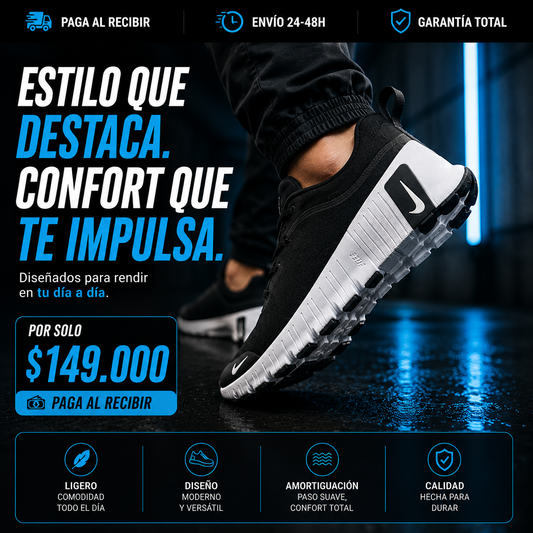 🔥 NIKE FREE METCON 6 Premium | Máximo Confort • 70% OFF Solo Hoy 🎁
