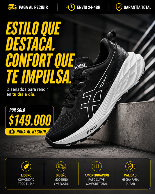 🔥 ASICS AN15 Premium | Máximo Confort • 70% OFF Solo Hoy 🎁